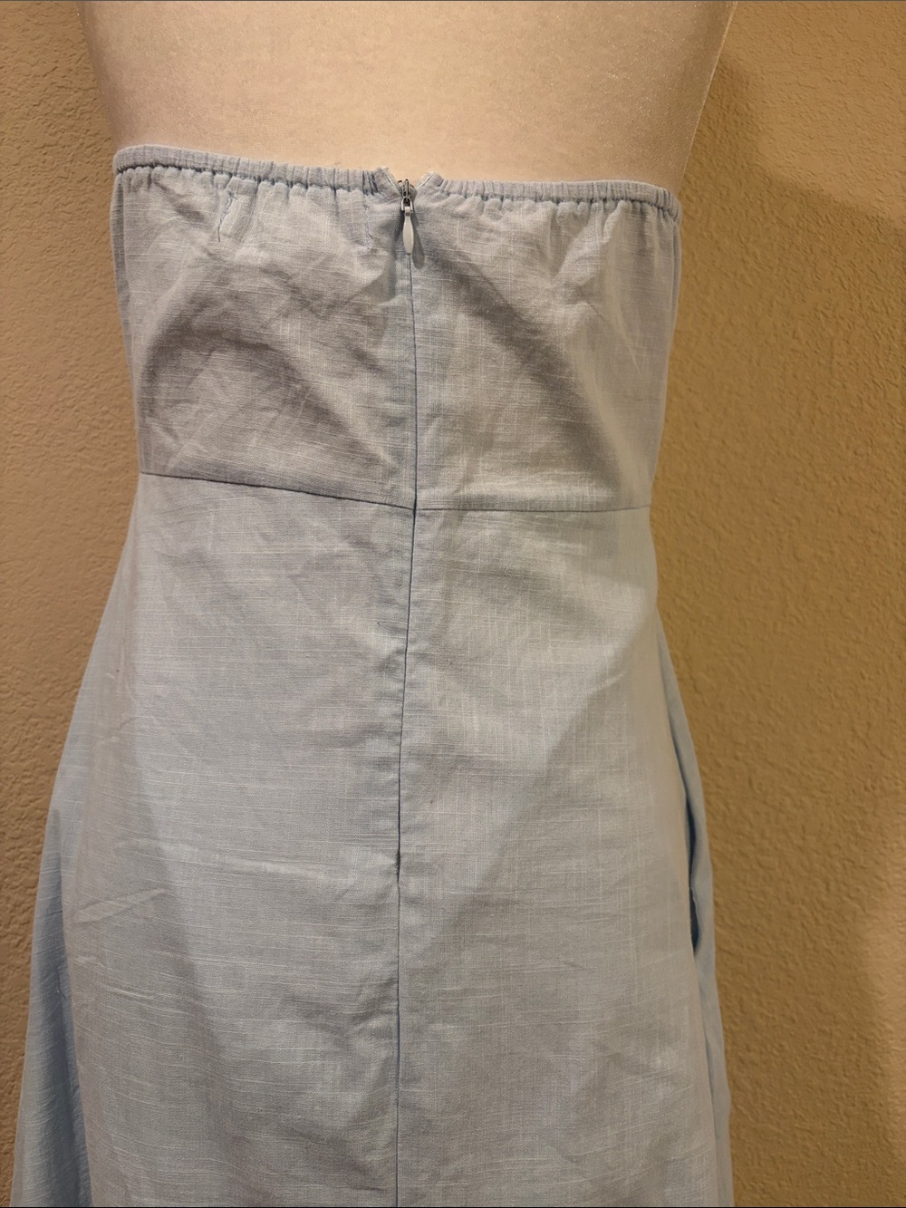 Light Blue Halter Maxi Dress - - Picture 5 of 15